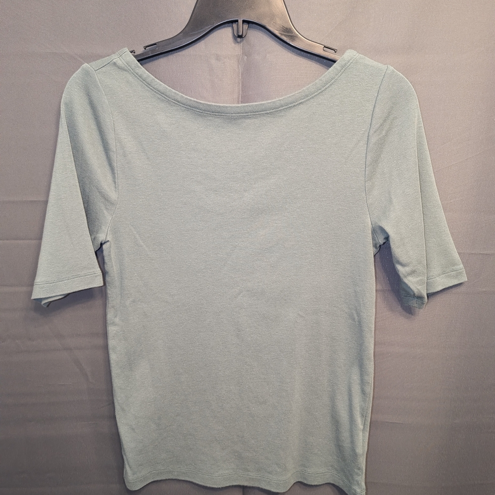 GAP Favorite Tee Women's Short Sleeve Scoop Neck Tee - Sage Green